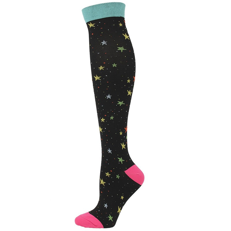 Wholesale 10pcs Valentine's Day Compression Socks Mid-calf Sports Pressure Slimming Beauty Leg Medical Auxiliary Elastic Socks